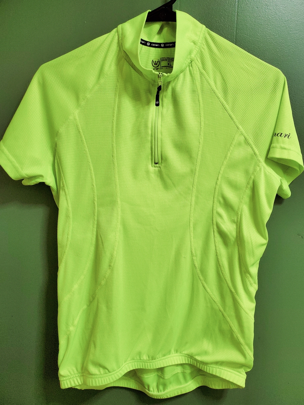 Canari Short-Sleeve Cycling Jersey - Neon Lime